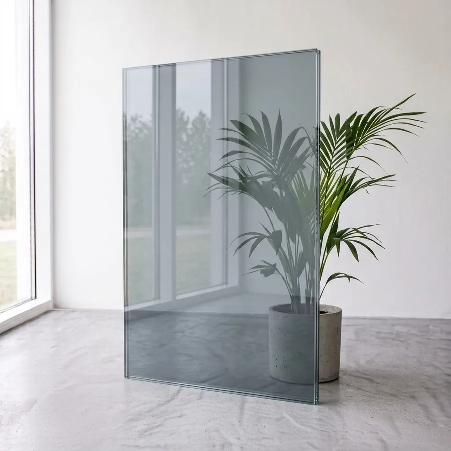 6.58mm Low-E Grey Laminated Glass